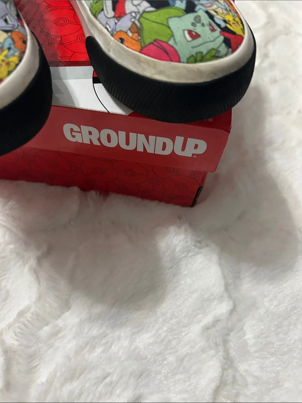 GroundUp Kids Slip-On Sneakers with Multicolor Pokemon Print